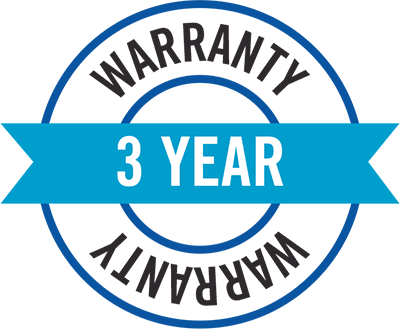 3 year warranty