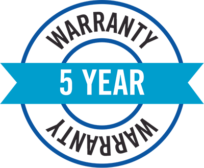 5 year warranty