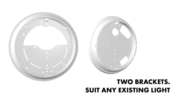 RetroFit led pool light brackets